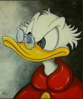 junger Dagobert Duck   50 x 60 cm