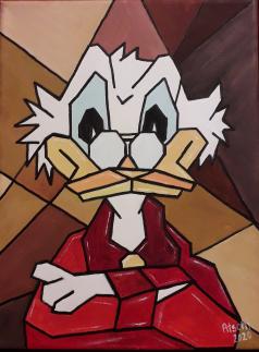 Uncle Scrooge in modern Art   23x30 cm