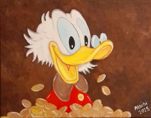 four times Scrooge Mc.Duck   40 x 50cm